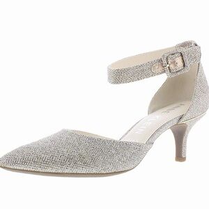 Anne Klein Women’s Fabulist Pump. Platinum color. Worn once. Like new. Size 6.